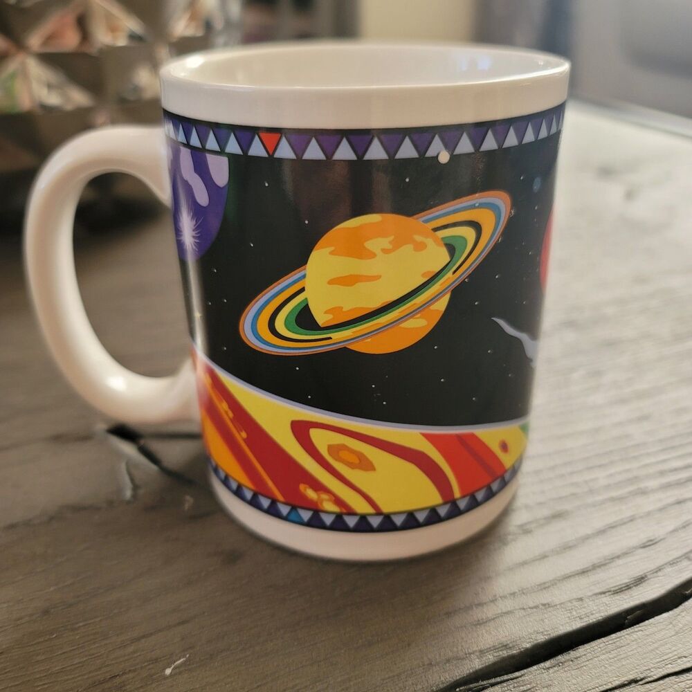 Vintage Dan Gilbert '94  Art Outer Space Coffee Mug DaMert Co Coffee Tea Collect
